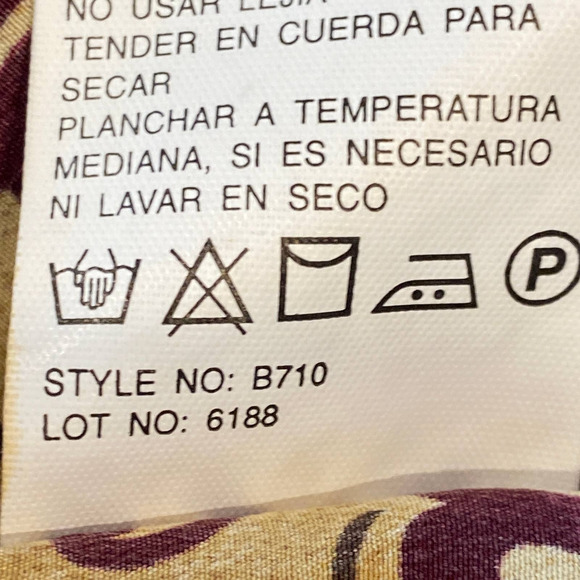 Vintage Silks by Joan Leslie Skirt Set Womens 10/12 Silk Floral Button Up Top - Picture 16 of 16